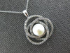 .50CT DIAMOND & AAA SOUTH SEA PEARL 14KT WHITE GOLD LOVE KNOT INFINITY PENDANT