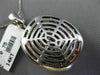 ESTATE LARGE 6.25CT DIAMOND & AAA AMETHYST & CITRINE 14K WHITE GOLD OVAL PENDANT