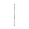 EXTRA LARGE 3CT DIAMOND 14KT WHITE GOLD CLASSIC INSIDE OUT HOOP HANGING EARRINGS