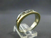 ESTATE .35CT DIAMOND 14KT TWO TONE GOLD FLOATING WAVE ANNIVERSARY RING 6mm 6460