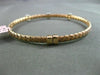 ESTATE .30CT DIAMOND 14KT WHITE & ROSE GOLD WOVEN 6mm FLEXIBLE BANGLE BRACELET