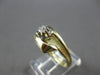 ESTATE WIDE .07CT DIAMOND 14KT YELLOW GOLD MATTE & SHINY FRIENDSHIP RING #27989
