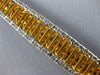 EXTRA LARGE 28.26CT WHITE & FANCY YELLOW DIAMOND 18K 2 TONE GOLD TENNIS BRACELET