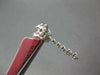 ESTATE .64CT DIAMOND 18KT WHITE GOLD 3D CLASSIC HEART JOURNEY HANGING EARRINGS