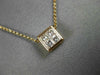 ESTATE 1.04CT WHITE & PINK DIAMOND 18KT WHITE & ROSE GOLD 3D INVISIBLE PENDANT