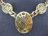 ESTATE EXTRA LARGE 73.9CT DIAMOND & AAA OPAL 18KT YELLOW GOLD OVAL HALO NECKLACE