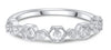 .29CT DIAMOND 18KT WHITE GOLD ROUND MULTI HEXAGON SEMI ETERNITY ANNIVERSARY RING