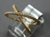 ESTATE .22CT DIAMOND 18KT ROSE GOLD 3D CLASSIC CRISS CROSS INFINITY LOVE RING