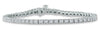 ESTATE 3.0CT DIAMOND 14KT WHITE GOLD 3D CLASSIC ROUND TENNIS BRACELET