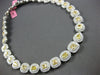 GIA EXTRA LARGE 36.62CT WHITE & FANCY YELLOW DIAMOND 18K 2 TONE GOLD 3D NECKLACE