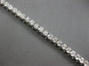 ESTATE LARGE 8.30CT DIAMOND 14KT WHITE GOLD 3D CLASSIC ROUND 5MM TENNIS BRACELET