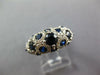2.37CT DIAMOND & AAA SAPPHIRE 14K WHITE GOLD MULTI CIRCULAR ANNIVERSARY FUN RING