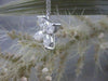 ANTIQUE 1.30CT DIAMOND 14K WHITE GOLD MARQUISE FLOWER PENDANT F VVS CHAIN #2034
