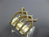 ESTATE LARGE .70CT DIAMOND 18KT YELLOW GOLD CLASSIC MULTI ROW INFINITY LOVE RING