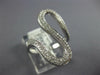 ESTATE LARGE .33CT DIAMOND 18KT WHITE GOLD 3D CLASSIC SWIRL FUN RING