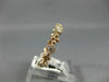 ESTATE .36CT DIAMOND 14KT ROSE GOLD 3D FLOWER FILIGREE MILGRAIN ANNIVERSARY RING