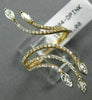 LARGE .69CT ROUND MARQUISE DIAMOND 18K ROSE GOLD MULTI ROW CRISS CROSS LEAF RING