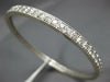 ESTATE LARGE 6.50CT DIAMOND 18KT WHITE GOLD 3D ETERNITY BANGLE CUFF BRACELET