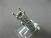0.55CT DIAMOND 18K WHITE GOLD MULTI ROW SEMI ETERNITY SEMI MOUNT ENGSGEMENT RING