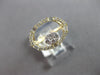 ESTATE .31CT DIAMOND 14K YELLOW GOLD 3D ROUND & BAGUETTE OPEN OVAL FUN RING