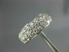 ESTATE WIDE 3.50CT DIAMOND 14KT WHITE GOLD PAVE ETERNITY ANNIVERSARY RING #1351