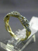 ESTATE .33CT DIAMOND 14KT YELLOW GOLD THREE STONE SEMI ETERNITY ANNIVERSARY RING