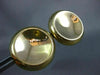 ESTATE EXTRA LARGE 18KT YELLOW GOLD 3D CLASSIC CIRCULAR ITALIAN CLIP ON EARRINGS