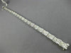ESTATE WIDE & LONG 1.35CT DIAMOND 18KT WHITE GOLD ETOILE LOVE TENNIS BRACELET