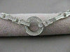 ESTATE 1.00CTW DIAMOND 14KT WHITE GOLD OPEN CIRCLE LINE BRACELET 7" INCH #20996