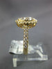 ESTATE LARGE 1.02CT DIAMOND 18KT YELLOW GOLD 3D CLUSTER HALO CLASSIC LOVE RING