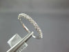 ESTATE .33CT DIAMOND 18KT WHITE GOLD 3D ROUND 2mm SEMI ETERNITY ANNIVERSARY RING