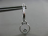 ESTATE .47CT DIAMOND 18K WHITE GOLD 3D FLOWER CIRCLE OF LIFE HUGGIE EARRINGS VVS