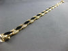 1.08CT DIAMOND & AAA ONYX 14K YELLOW GOLD MARQUISE SHAPE & ROUND BRACELET #27042