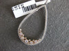LARGE 1.21CT WHITE & PINK DIAMOND 18K WHITE ROSE GOLD TEAR DROP FLOATING PENDANT