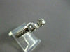 ESTATE .46CT DIAMOND 14KT WHITE GOLD 3 STONE SEMI MOUNT ENGAGEMENT RING #1550