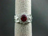 ANTIQUE 1.96CT DIAMOND & AAA RUBY PLATINUM FLOWER DESIGN ENGAGEMENT RING AMAZING