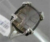 ANTIQUE 10.50CTW FANCY SHAPE SMOKEY TOPAZ DIAMOND 18KT WHITE GOLD RING