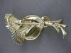 ANTIQUE LARGE 14KT YELLOW GOLD FLOWER GRAIN SHEAF FILIGREE PIN BROOCH #49X23