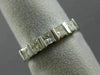 ESTATE .61CT PRINCESS DIAMOND 14K WHITE GOLD 3D WEDDING ANNIVERSARY RING #14578