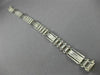 ESTATE WIDE & LONG 14KT WHITE GOLD HANDCRAFTED ITALIAN MENS BRACELET #22779