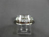 ESTATE WIDE .75CT DIAMOND 18KT WHITE GOLD INVISIBLE PRINCESS SQUARE RING #22114
