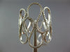 ESTATE LARGE .60CT DIAMOND 14KT WHITE GOLD 3D MULTI SWIRL FUN RING
