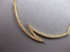 ESTATE .33CT DIAMOND 18KT YELLOW GOLD 3D CLASSIC CRISS CROSS BAR LOVE NECKLACE