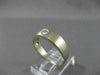 ESTATE .17CT DIAMOND 18KT WHITE & YELLOW GOLD MATTE SINGLE STONE MENS RING #9336