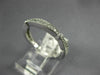 ESTATE .28CT DIAMOND 14KT WHITE GOLD 3D 3/4 ETERNITY FILIGREE ANNIVERSARY RING