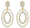 ESTATE .76CT DIAMOND 14KT YELLOW GOLD 3D MULTI OVAL FUN HANGING EARRINGS