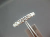 1.19CT DIAMOND 18KT WHITE GOLD FILIGREE MILGRAIN SEMI ETERNITY ANNIVERSARY RING