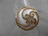ANTIQUE LARGE 13.25CT DIAMOND & WHITE AGATE 14KT ROSE GOLD FILIGREE FLOWER RING
