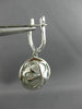 ESTATE .64CT DIAMOND & AAA SOUTH SEA PEARL 18KT WHITE GOLD HALO HANGING EARRINGS