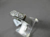 ESTATE 1.54CT DIAMOND 14K WHITE GOLD 5 STONE PRINCESS CHANNEL ANNIVERSARY RING